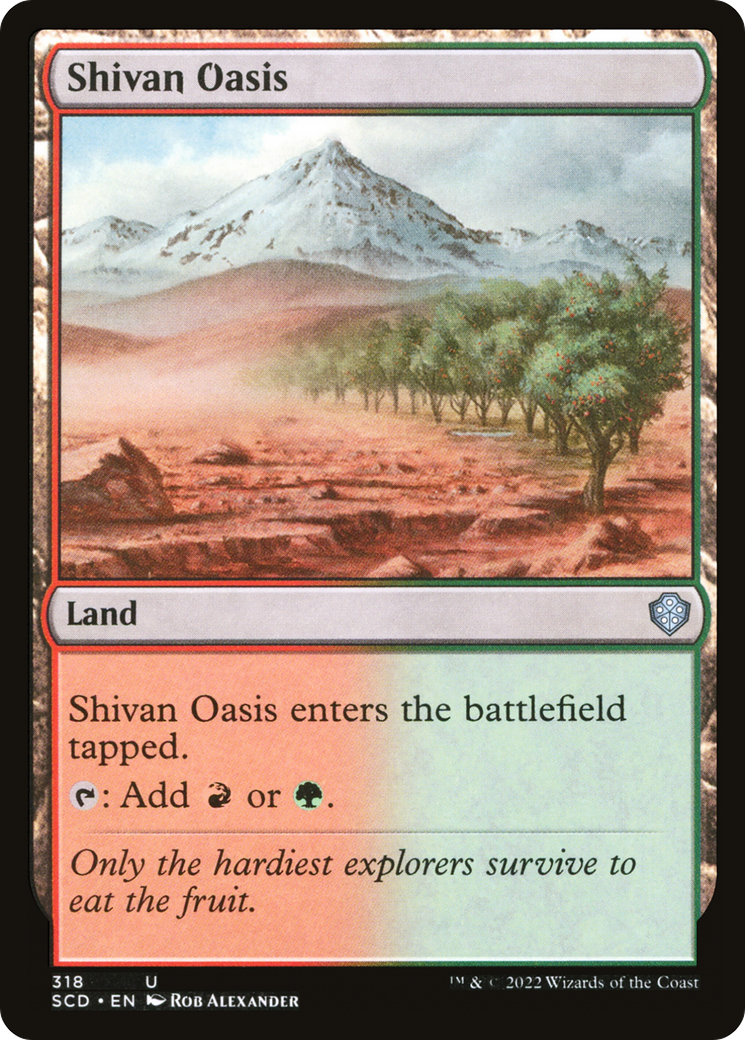 Shivan Oasis [Starter Commander Decks] - Destination Retro