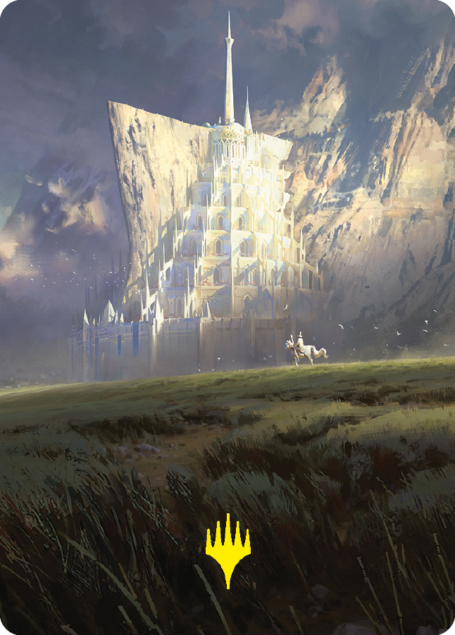Minas Tirith Art Card (Gold-Stamped Signature) [The Lord of the Rings: Tales of Middle-earth Art Series] - Destination Retro