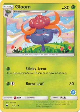 Gloom (5/147) [Sun & Moon: Trainer Kit - Alolan Sandslash & Alolan Ninetales] - Destination Retro
