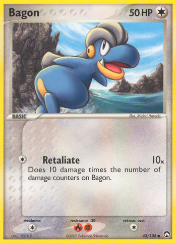 Bagon (43/108) [EX: Power Keepers] - Destination Retro