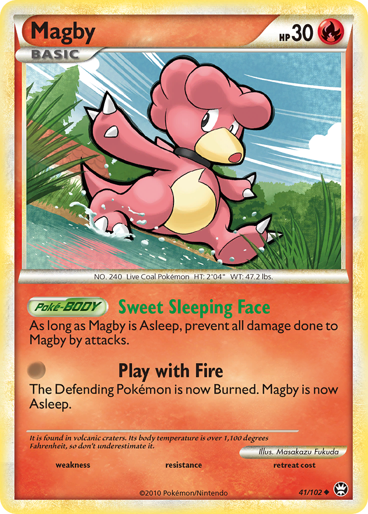 Magby (41/102) [HeartGold & SoulSilver: Triumphant] - Destination Retro