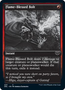 Flame-Blessed Bolt [Innistrad: Double Feature] - Destination Retro