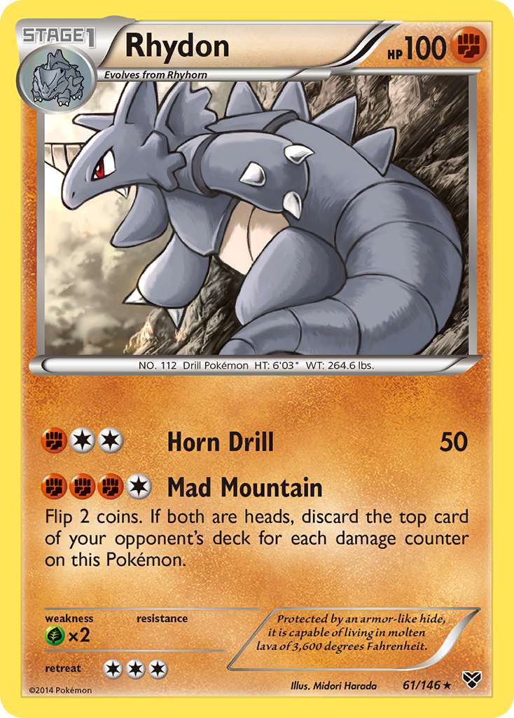 Rhydon (61/146) [XY: Base Set] - Destination Retro