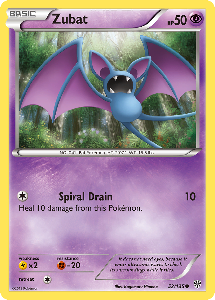 Zubat (52/135) [Black & White: Plasma Storm] - Destination Retro