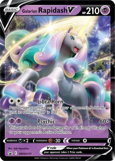 Galarian Rapidash V (SWSH111) [Sword & Shield: Black Star Promos] - Destination Retro