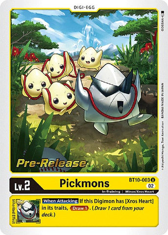 Pickmons [BT10-003] [Xros Encounter Pre-Release Cards] - Destination Retro