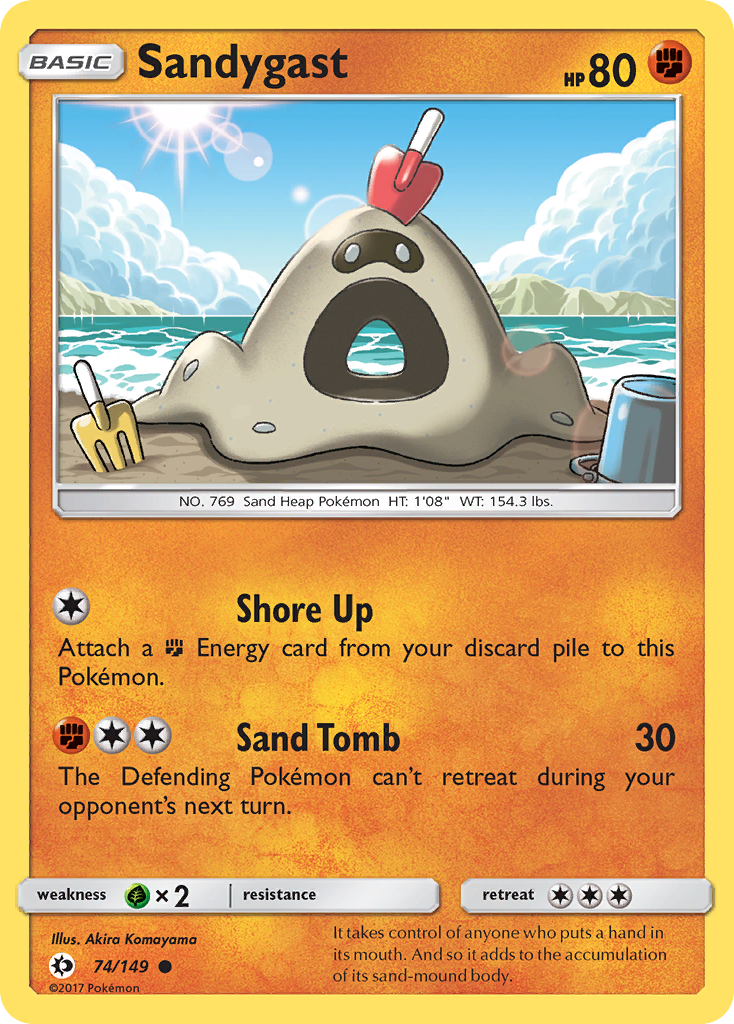 Sandygast (74/149) [Sun & Moon: Base Set] - Destination Retro
