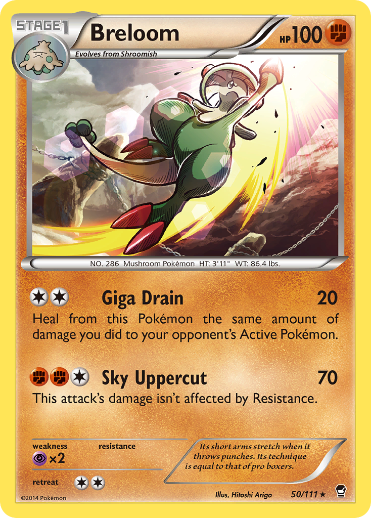 Breloom (50/111) [XY: Furious Fists] - Destination Retro