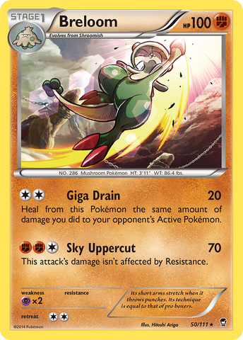 Breloom (50/111) [XY: Furious Fists] - Destination Retro