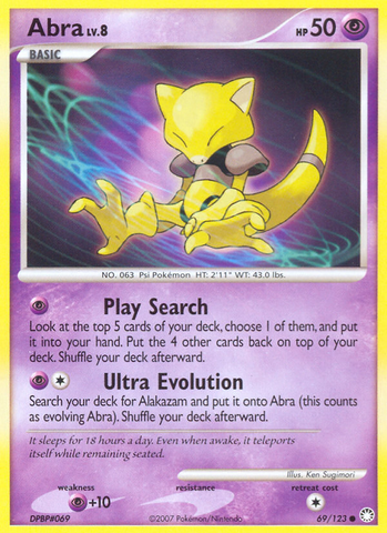 Abra (69/123) [Diamond & Pearl: Mysterious Treasures] - Destination Retro