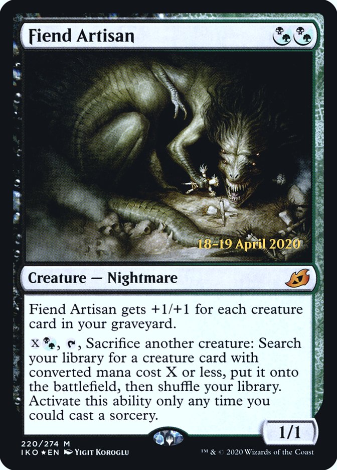 Fiend Artisan  [Ikoria: Lair of Behemoths Prerelease Promos] - Destination Retro