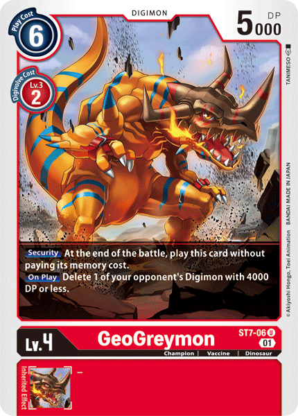 GeoGreymon [ST7-06] [Starter Deck: Gallantmon] - Destination Retro