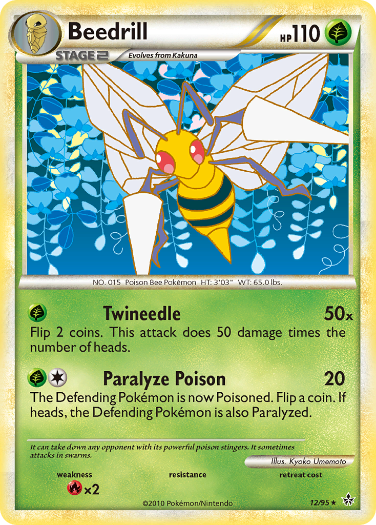 Beedrill (12/95) [HeartGold & SoulSilver: Unleashed] - Destination Retro