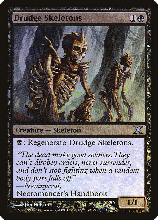 Drudge Skeletons (Premium Foil) [Tenth Edition] - Destination Retro