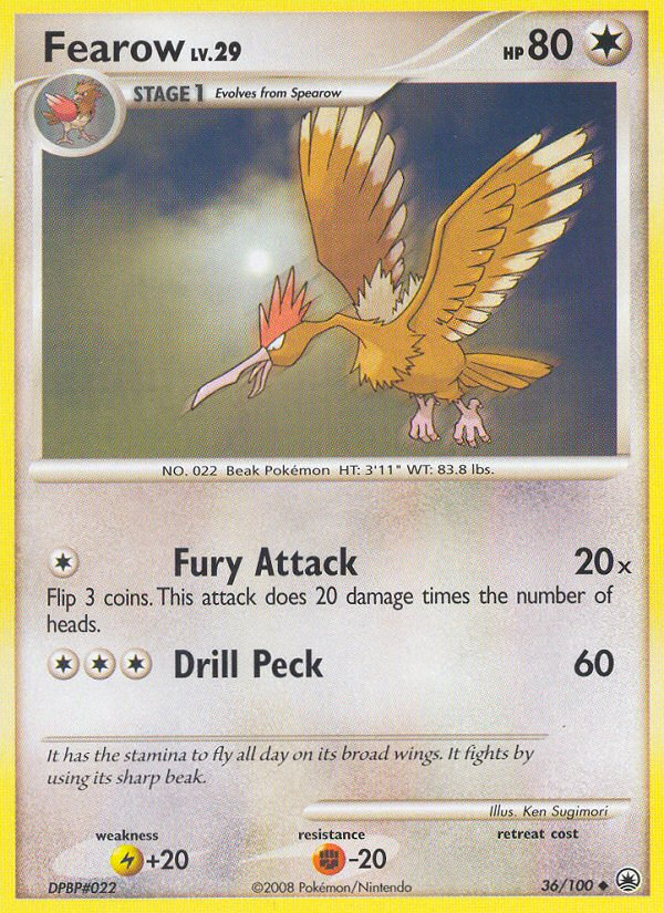 Fearow (36/100) [Diamond & Pearl: Majestic Dawn] - Destination Retro