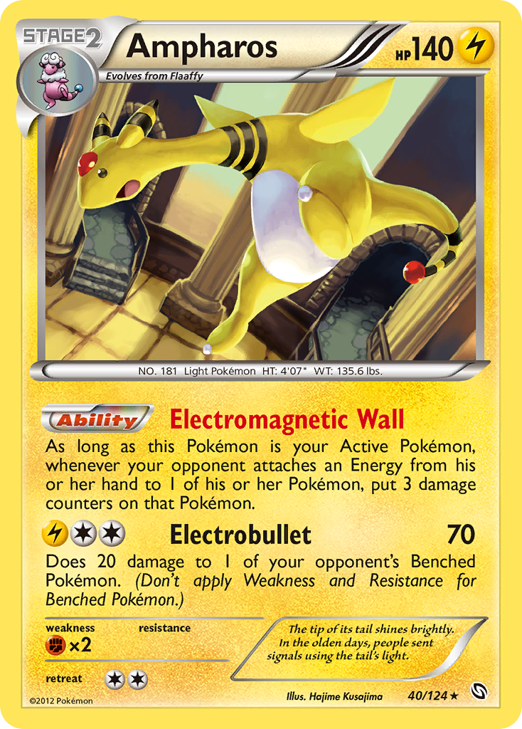 Ampharos (40/124) [Black & White: Dragons Exalted] - Destination Retro