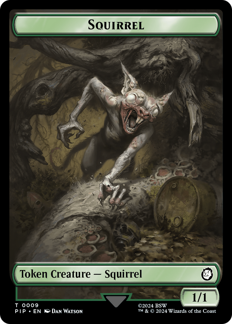 Food (013) // Squirrel Double-Sided Token [Fallout Tokens] - Destination Retro