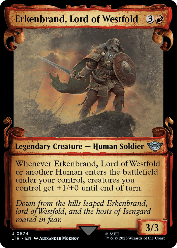 Erkenbrand, Lord of Westfold [The Lord of the Rings: Tales of Middle-Earth Showcase Scrolls] - Destination Retro