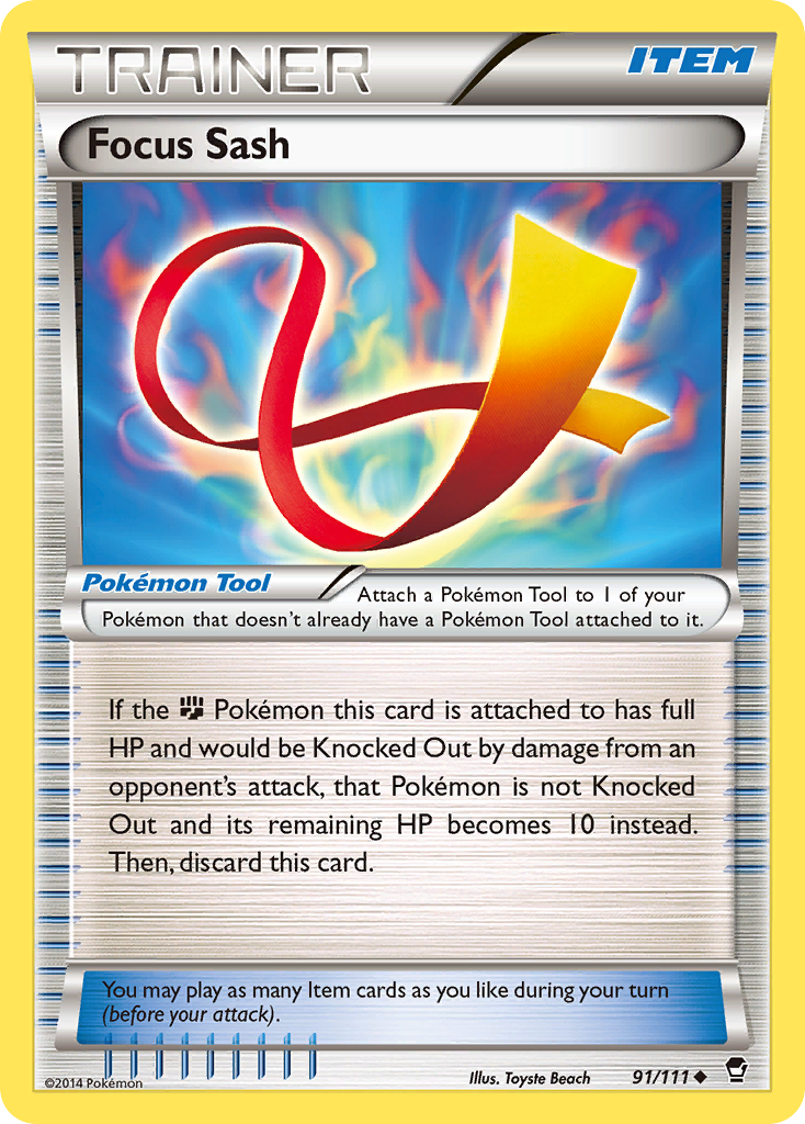 Focus Sash (91/111) [XY: Furious Fists] - Destination Retro