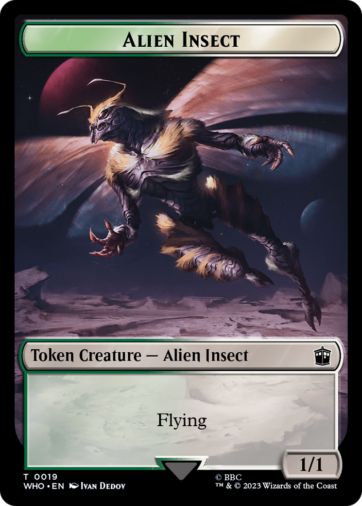 Alien Angel // Alien Insect Double-Sided Token [Doctor Who Tokens] - Destination Retro