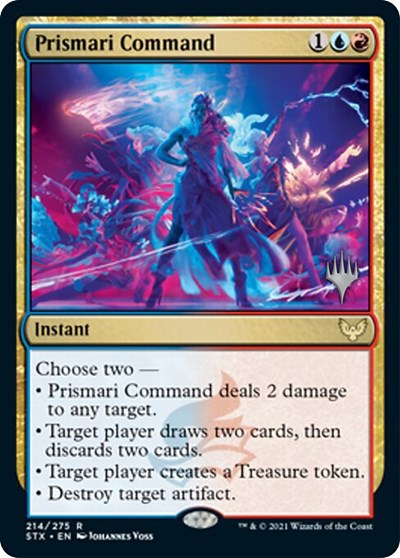 Prismari Command (Promo Pack) [Strixhaven: School of Mages Promos] - Destination Retro