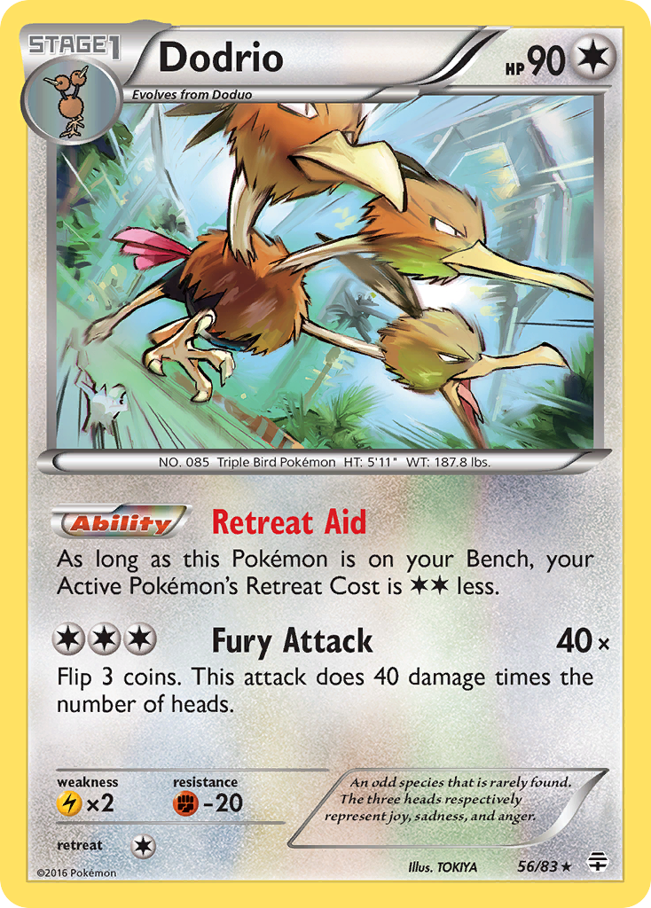 Dodrio (56/83) [XY: Generations] - Destination Retro