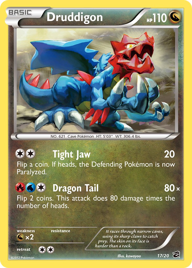 Druddigon (17/20) (Blister Exclusive) [Black & White: Dragon Vault] - Destination Retro