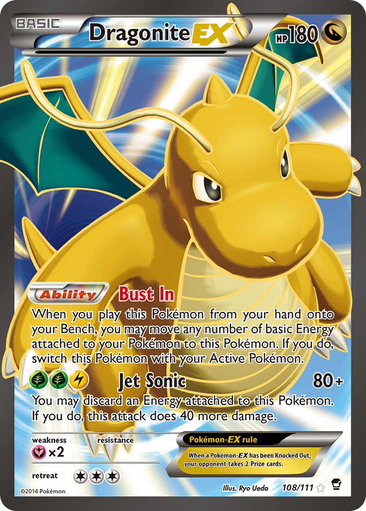 Dragonite EX (108/111) [XY: Furious Fists] - Destination Retro
