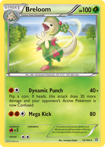 Breloom (16/160) [XY: Primal Clash] - Destination Retro