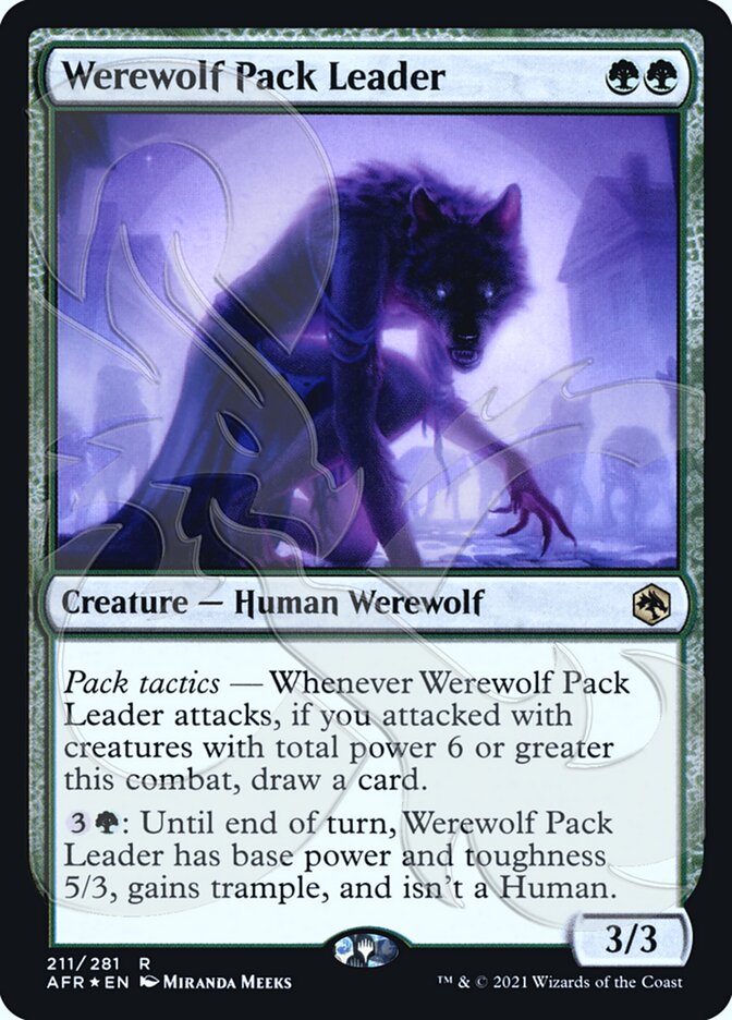 Werewolf Pack Leader (Ampersand Promo) [Dungeons & Dragons: Adventures in the Forgotten Realms Promos] - Destination Retro