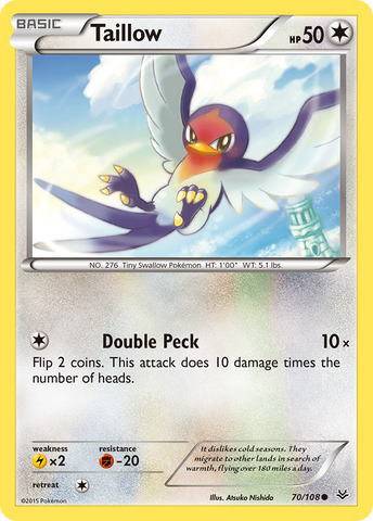 Taillow (70/108) [XY: Roaring Skies] - Destination Retro
