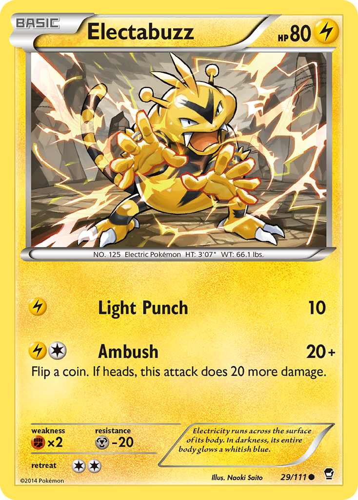 Electabuzz (29/111) [XY: Furious Fists] - Destination Retro