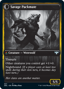 Child of the Pack // Savage Packmate [Innistrad: Double Feature] - Destination Retro