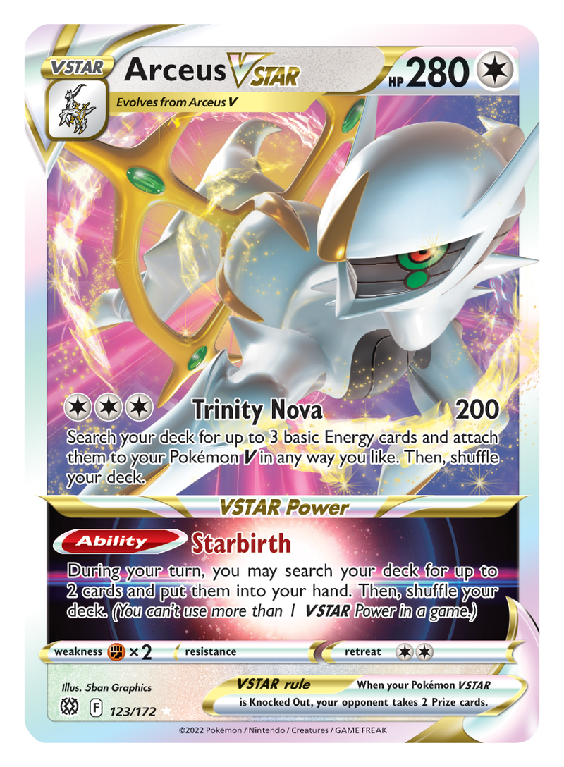 Arceus VSTAR (123/172) [Sword & Shield: Brilliant Stars] - Destination Retro