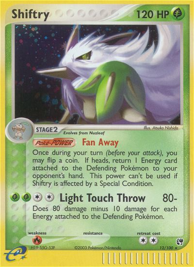 Shiftry (12/100) [EX: Sandstorm] - Destination Retro