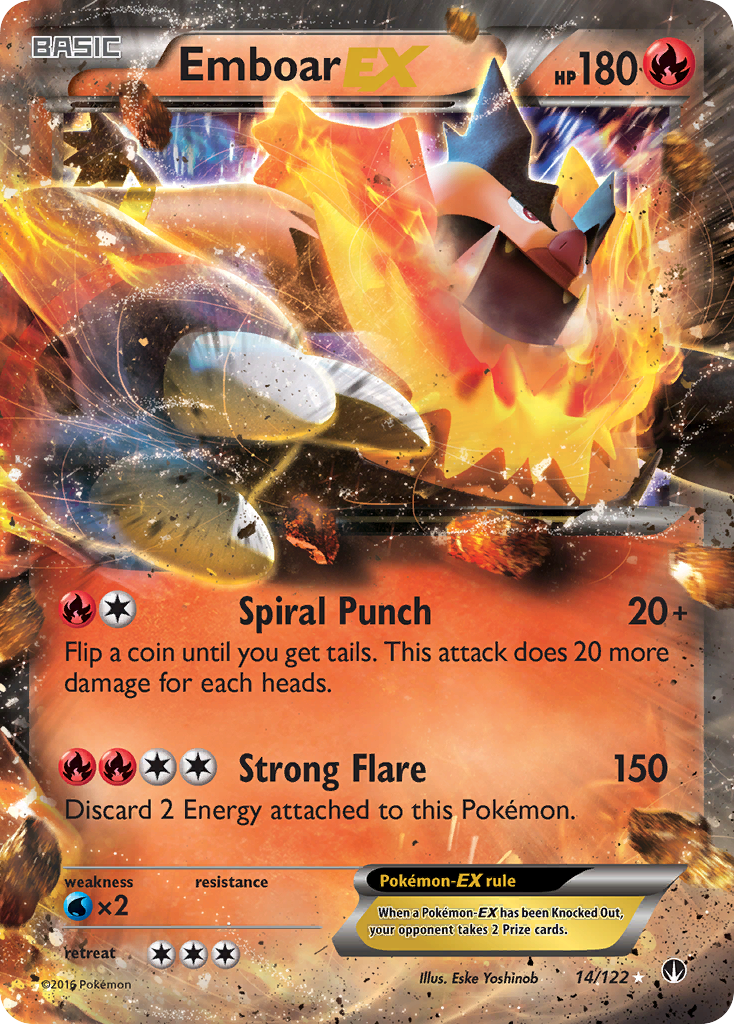 Emboar EX (14/122) [XY: BREAKpoint] - Destination Retro