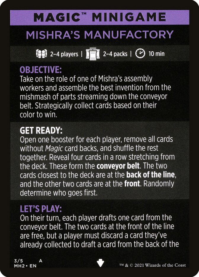 Mishra's Manufactory (Magic Minigame) [Modern Horizons 2 Minigame] - Destination Retro
