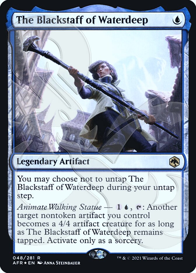 The Blackstaff of Waterdeep (Ampersand Promo) [Dungeons & Dragons: Adventures in the Forgotten Realms Promos] - Destination Retro