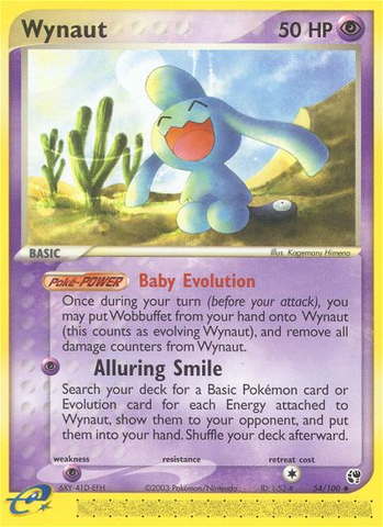 Wynaut (54/100) [EX: Sandstorm] - Destination Retro