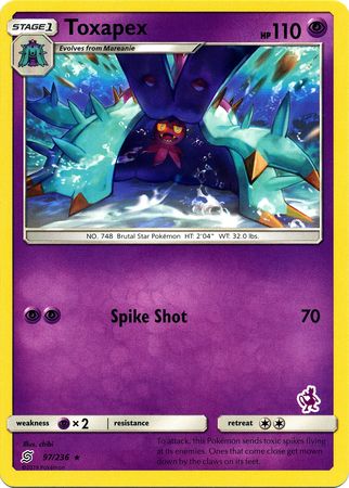 Toxapex (97/236) [Battle Academy: Mewtwo Deck] - Destination Retro
