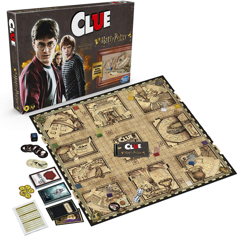 Clue: Wizarding World Harry Potter Edition Mystery Board Game for 3-5 Players, Kids Ages 8 and Up - Destination Retro