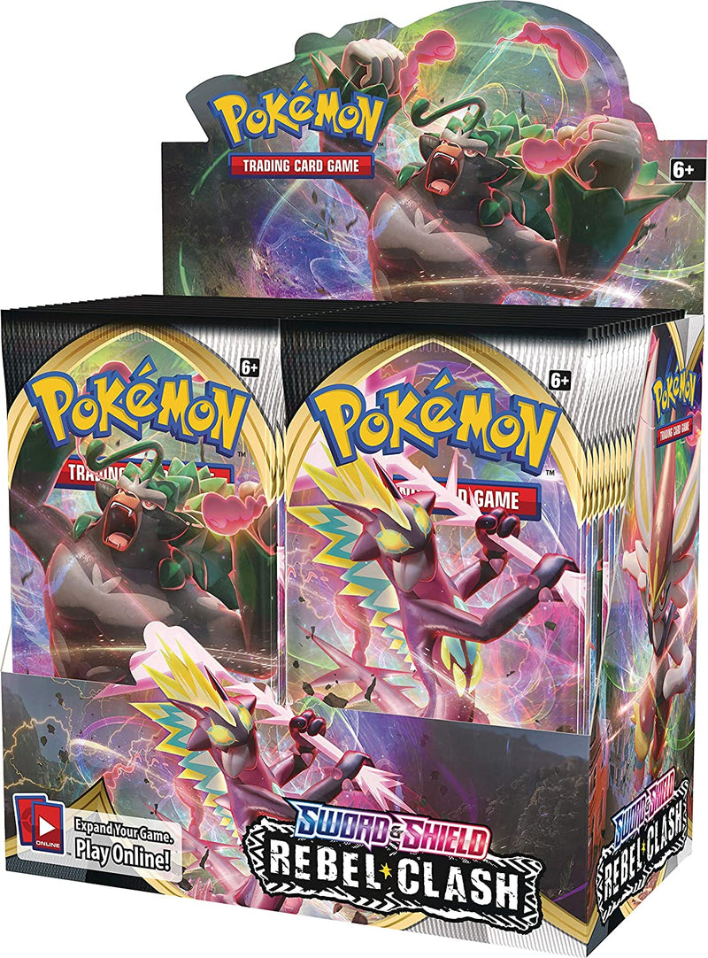Pokemon Sword and Shield Rebel Clash Booster Box - Destination Retro
