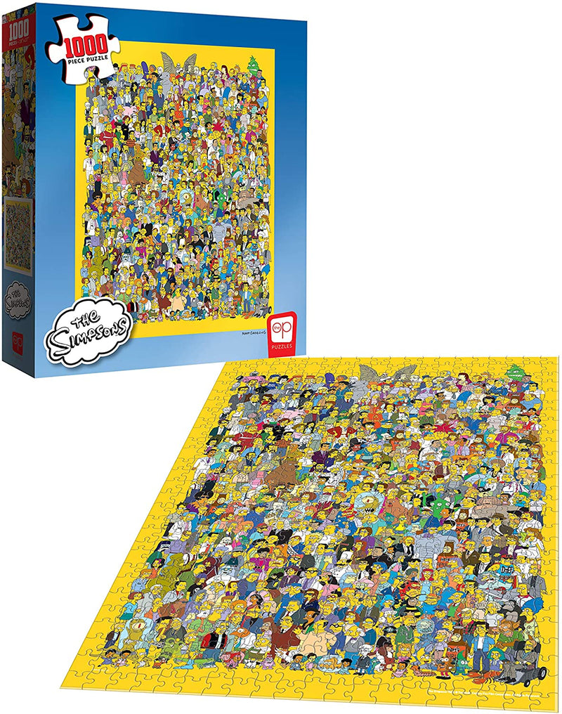 Puzzles - The Simpsons - Cast of Thousands - 1000 Pieces - Destination Retro