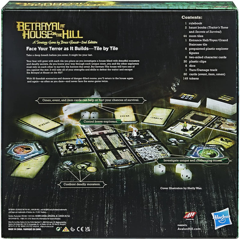 Betrayal at The House on The Hill Second Edition Cooperative Board Game - Destination Retro