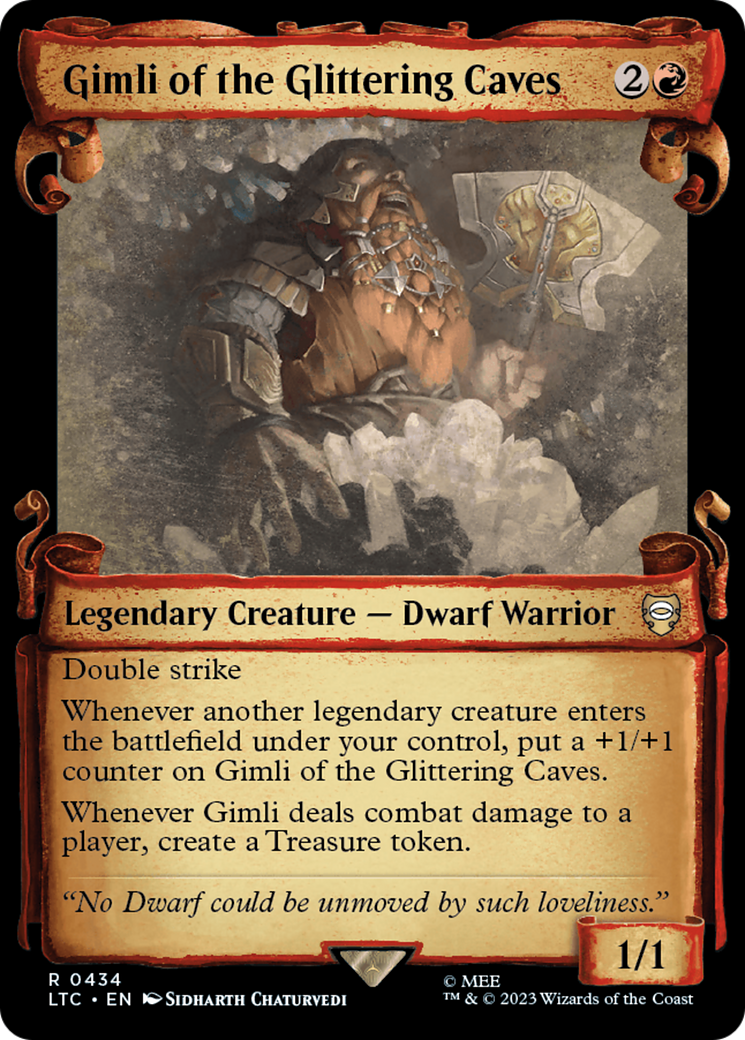 Gimli of the Glittering Caves [The Lord of the Rings: Tales of Middle-Earth Commander Showcase Scrolls] - Destination Retro
