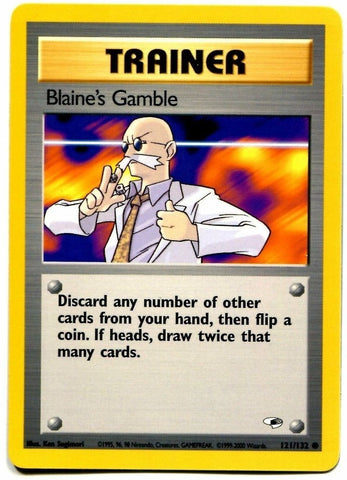 Blaine's Gamble (121/132) [Gym Heroes Unlimited] - Destination Retro