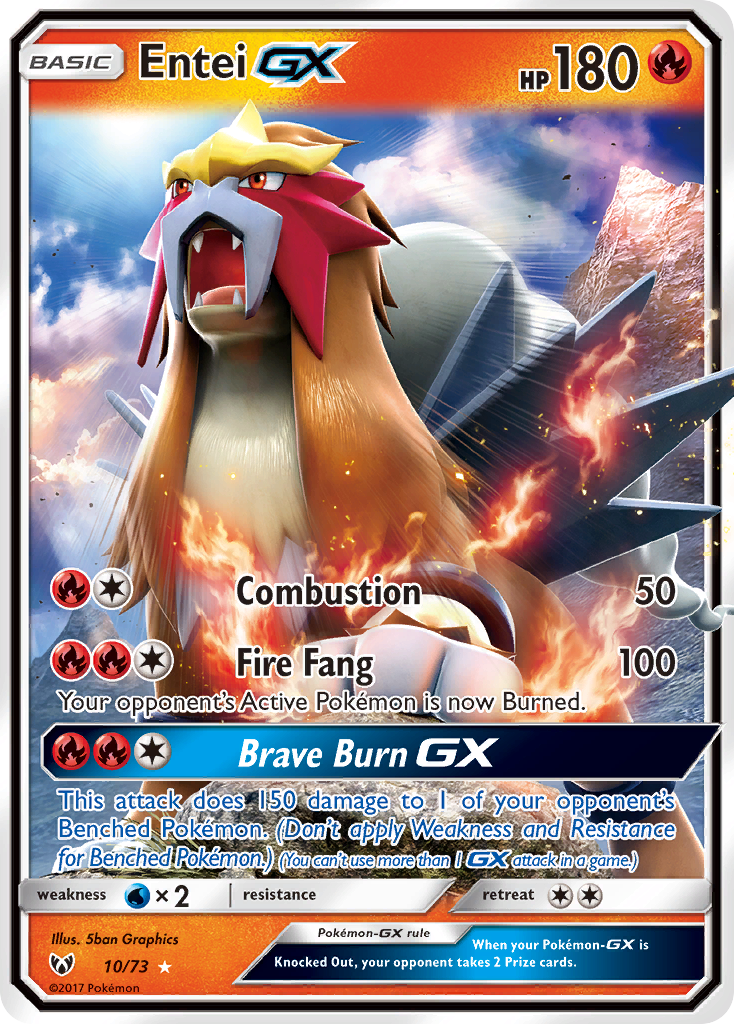Entei GX (10/73) [Sun & Moon: Shining Legends] - Destination Retro