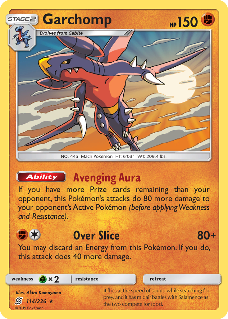 Garchomp (114/236) [Sun & Moon: Unified Minds] - Destination Retro