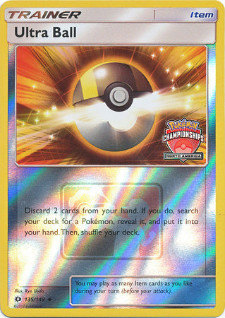Ultra Ball (135/149) (NA Championship Promo) [Sun & Moon: Base Set] - Destination Retro
