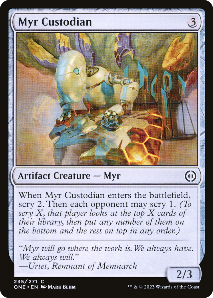 Myr Custodian [Phyrexia: All Will Be One] - Destination Retro